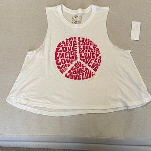 Spiritual gangster love crop tank